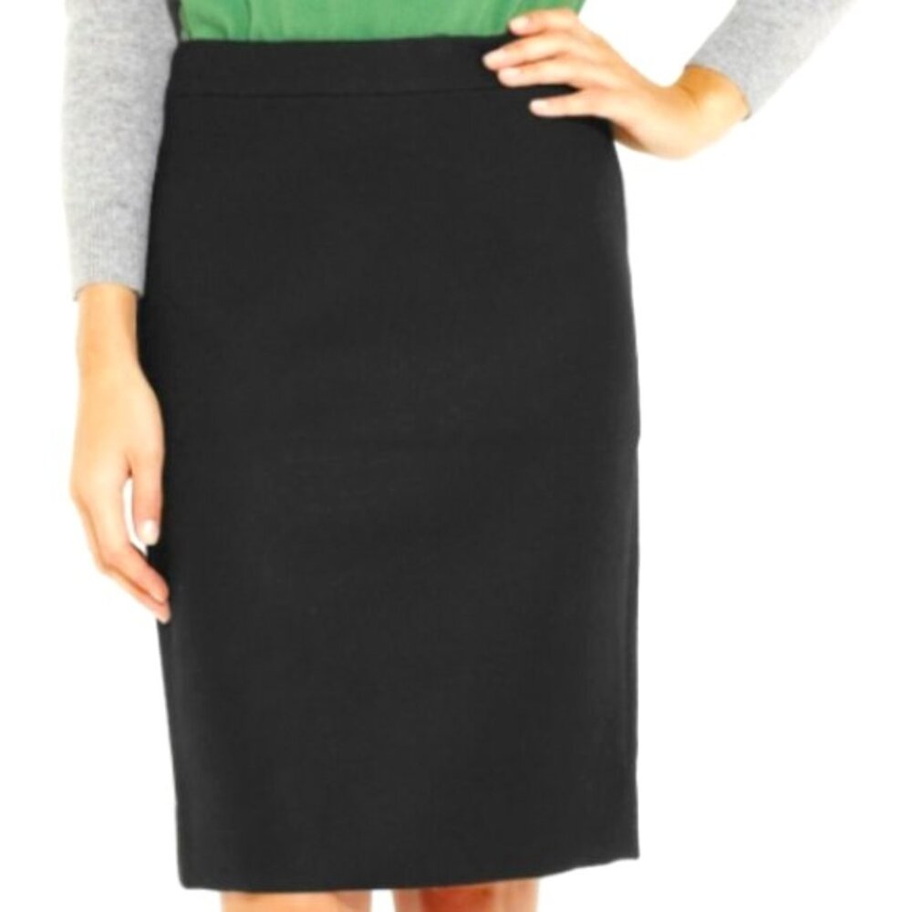 NWT - J Crew - Black Wool Pencil Skirt - Size 4